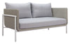 Love Seat Exterior Frais - Gris