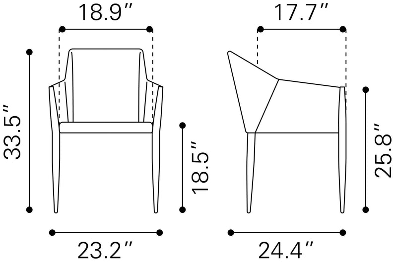 Silla de Comedor Andover - Gris