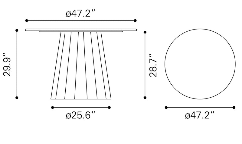 Mesa de Comedor Aipe - Negro