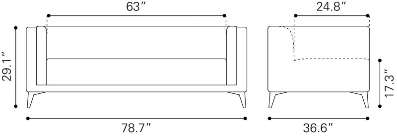 Sofa Punta Cana - Gris Claro