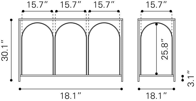 Credenza Loriet - Negro