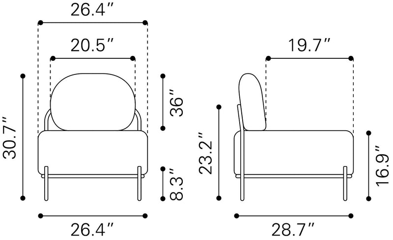 Sillon Arendal - Blanco