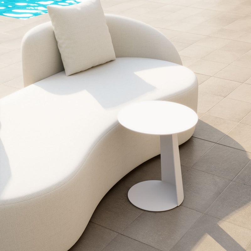 Mesa Lateral Exterior Sunny Isles - Blanco