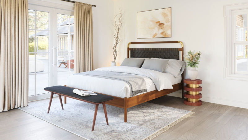 Cama Queen Size Netz - Nogal