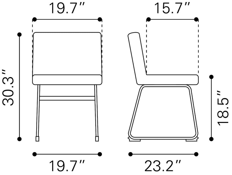 Silla de Comedor Pago - Cafe