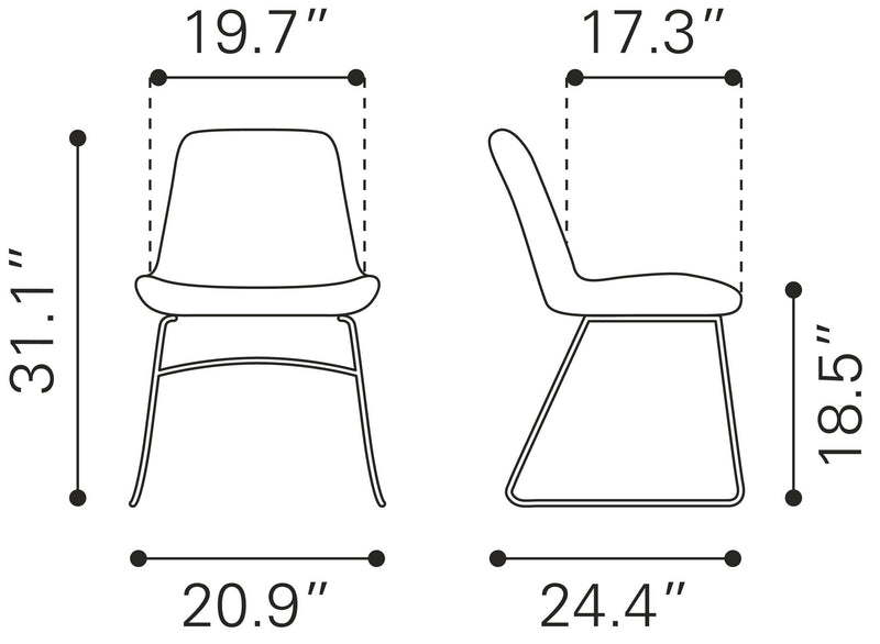 Silla de Comedor Tammy - Cafe