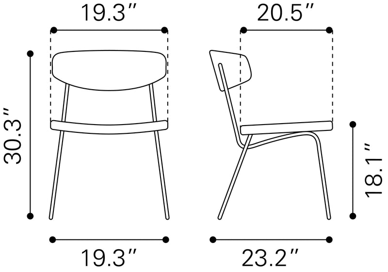 Silla de Comedor Charon - Gris