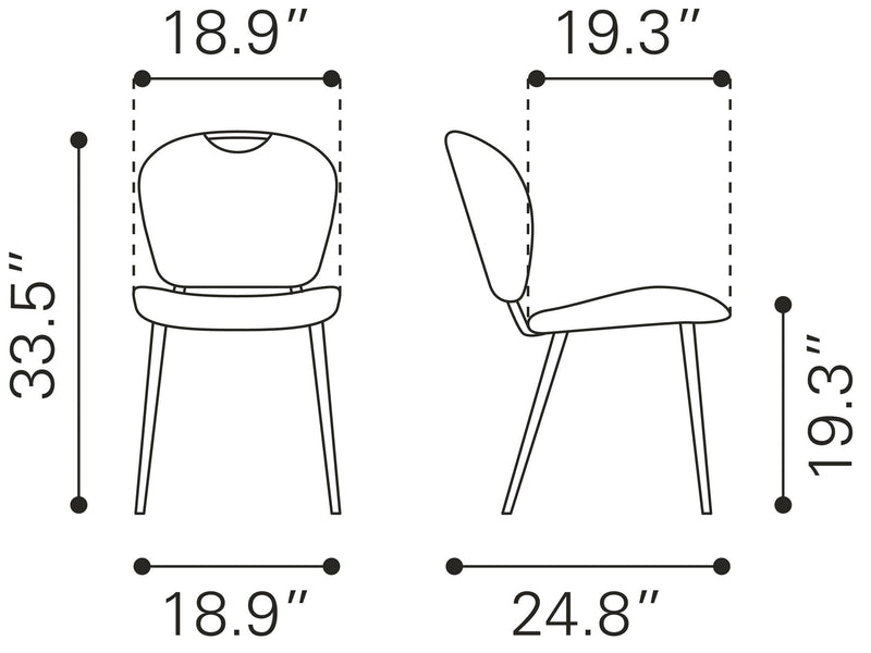 Silla de Comedor Terrence - Gris