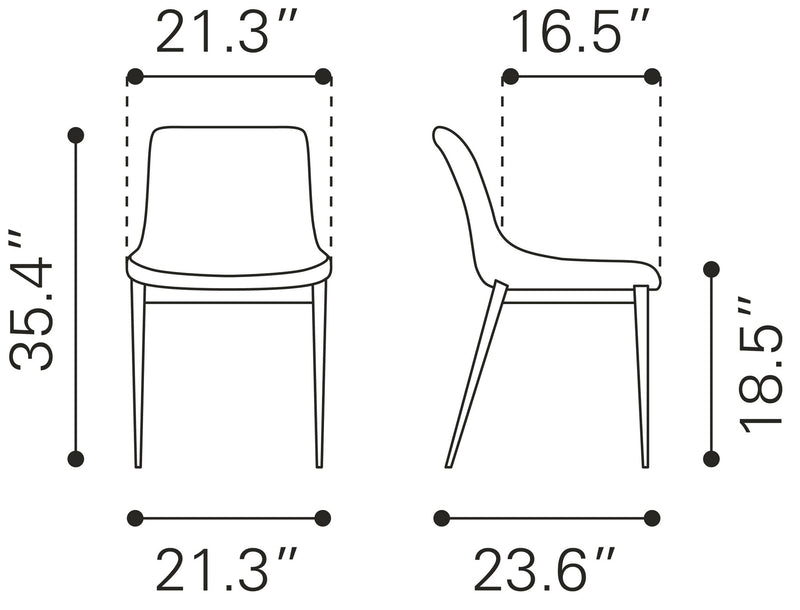 Silla de Comedor Magnus - Gris