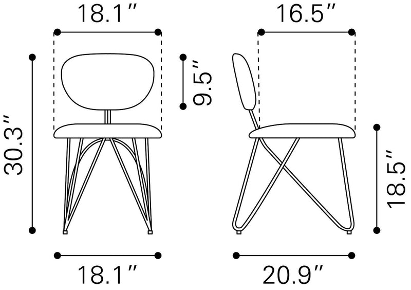 Silla de Comedor Novi - Rojo
