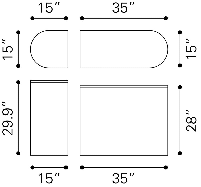 Credenza Ormara - Negro