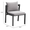 Silla de Comedor Exterior Horizon - Gris