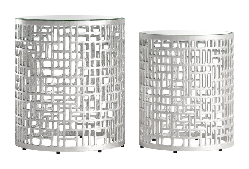 Mesa Lateral Reden - Plateado