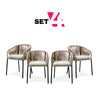 Set de 4 Sillas para Exterior Lumina - Beige