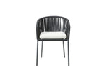 Set de 4 Sillas para Exterior Lumina - Negro