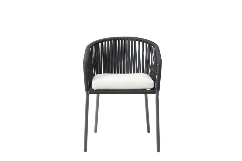 Set de 4 Sillas para Exterior Lumina - Negro