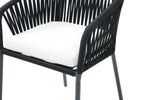 Set de 4 Sillas para Exterior Lumina - Negro