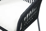 Set de 4 Sillas para Exterior Lumina - Negro