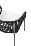 Set de 4 Sillas para Exterior Lumina - Negro