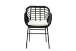 Set de 4 Sillas para Exterior Karelia - Negro