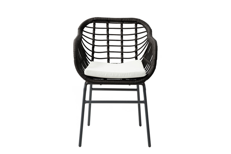 Set de 4 Sillas para Exterior Karelia - Negro