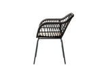 Set de 4 Sillas para Exterior Karelia - Negro