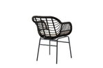Set de 4 Sillas para Exterior Karelia - Negro