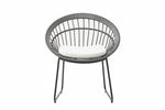 Set de 4 Sillas para Exterior Jaspis - Gris