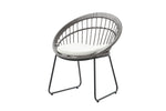 Set de 4 Sillas para Exterior Jaspis - Gris