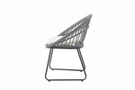 Set de 4 Sillas para Exterior Jaspis - Gris