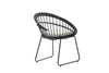 Set de 4 Sillas para Exterior Jaspis - Negro