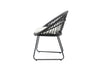 Set de 4 Sillas para Exterior Jaspis - Negro
