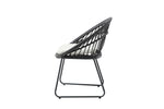 Set de 4 Sillas para Exterior Jaspis - Negro