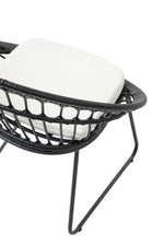 Set de 4 Sillas para Exterior Jaspis - Negro