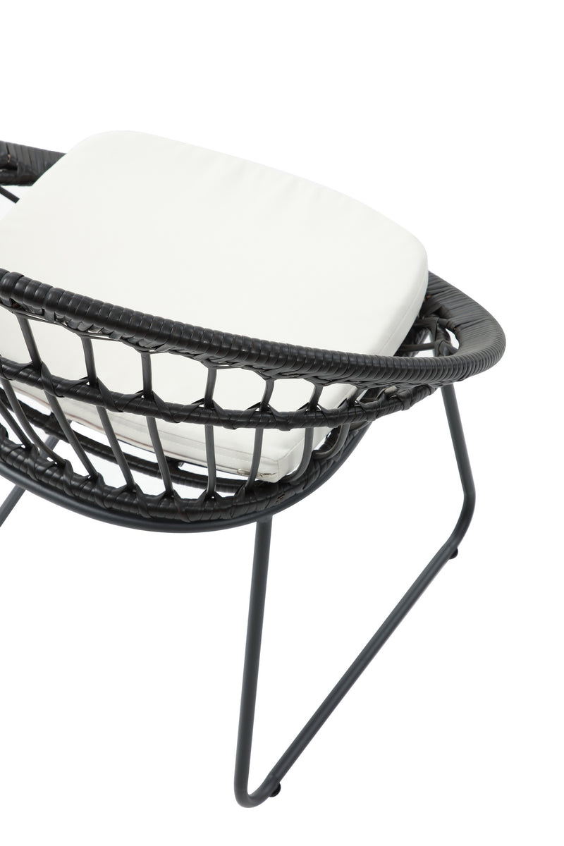 Set de 4 Sillas para Exterior Jaspis - Negro