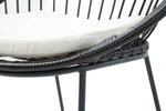 Set de 4 Sillas para Exterior Jaspis - Negro