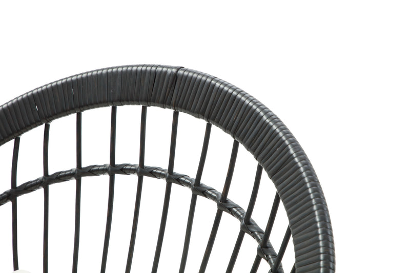 Set de 4 Sillas para Exterior Jaspis - Negro
