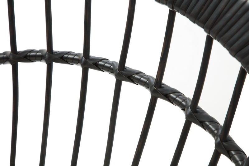 Set de 4 Sillas para Exterior Jaspis - Negro