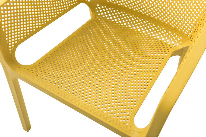 Set de 4 Sillas para Exterior Fenix - Amarillo