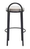 Banco de Bar Sisal - Negro