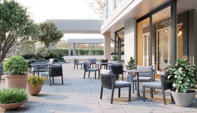 Silla de Comedor Exterior Horizon - Gris