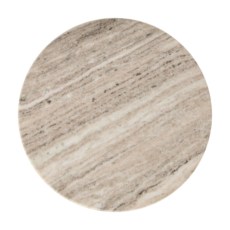 Mesa Lateral Glasa - Gris