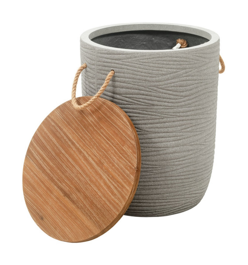 Mesa Lateral Exterior Biban - Gris