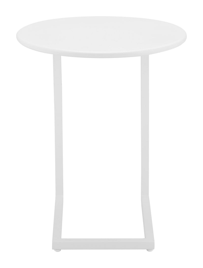 Mesa Lateral Exterior Noga - Blanco