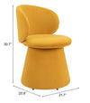 Silla de Comedor Oblic - Amarillo