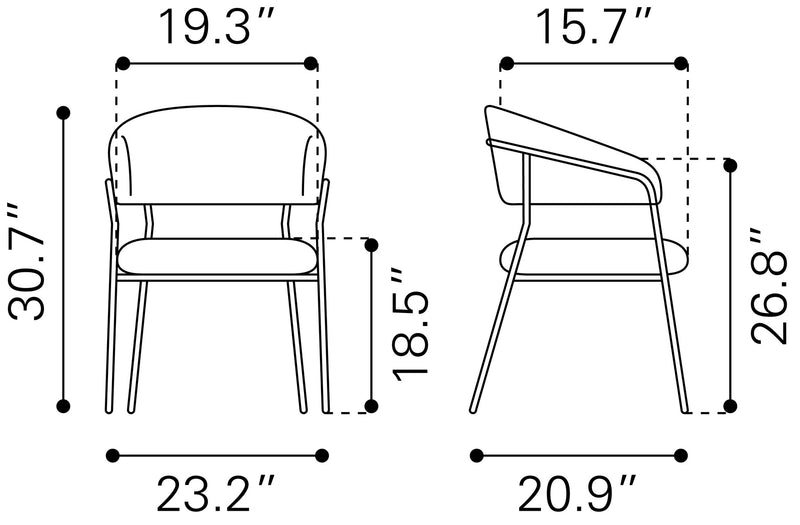 Silla de Comedor Josephine - Blanco