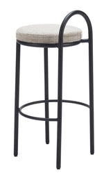 Banco de Bar Sisal - Negro