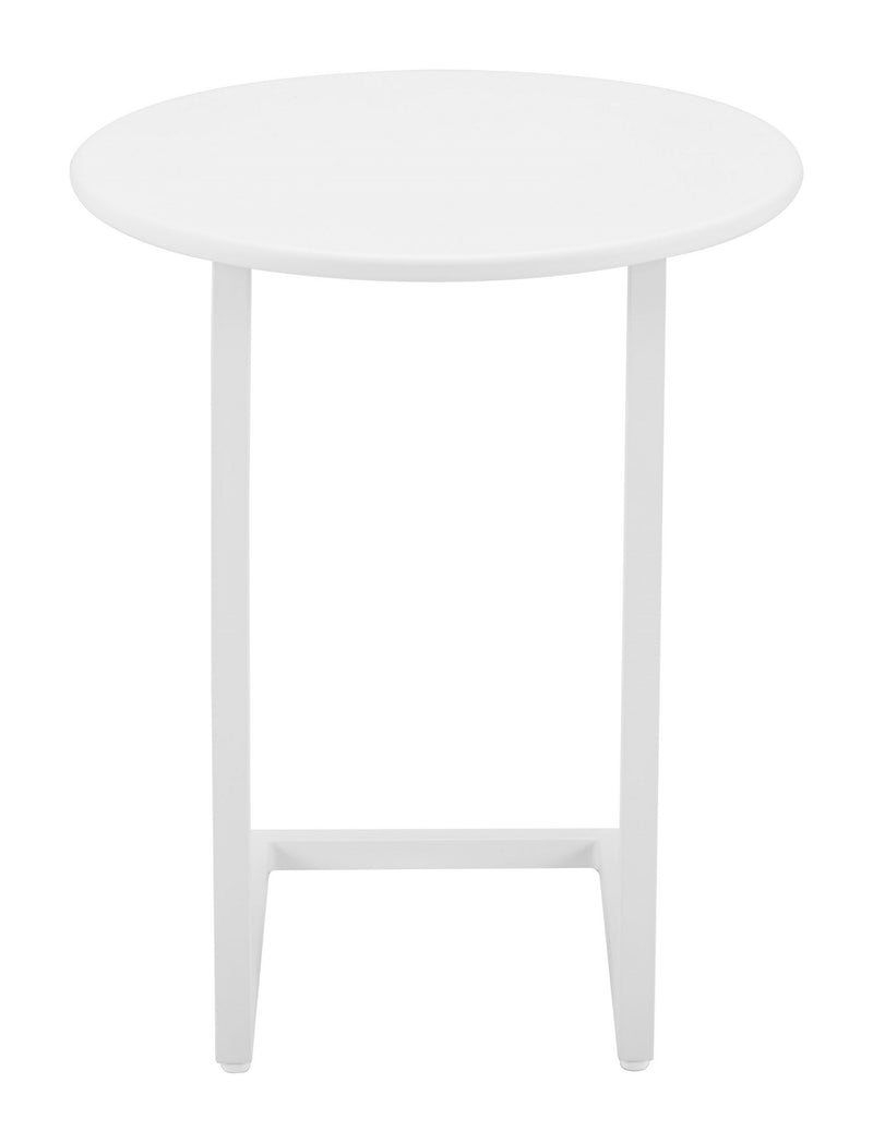 Mesa Lateral Exterior Noga - Blanco