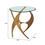Mesa Lateral Sabel - Bronce