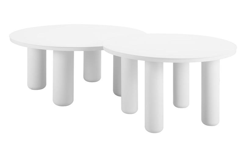 Mesa de Centro Exterior Ola - Blanco
